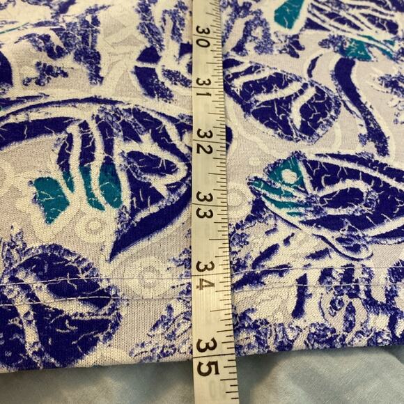 Soft As a Grape Cape Cod Tropical Fish Knit Shift Dress Size Large - Picture 6 of 7